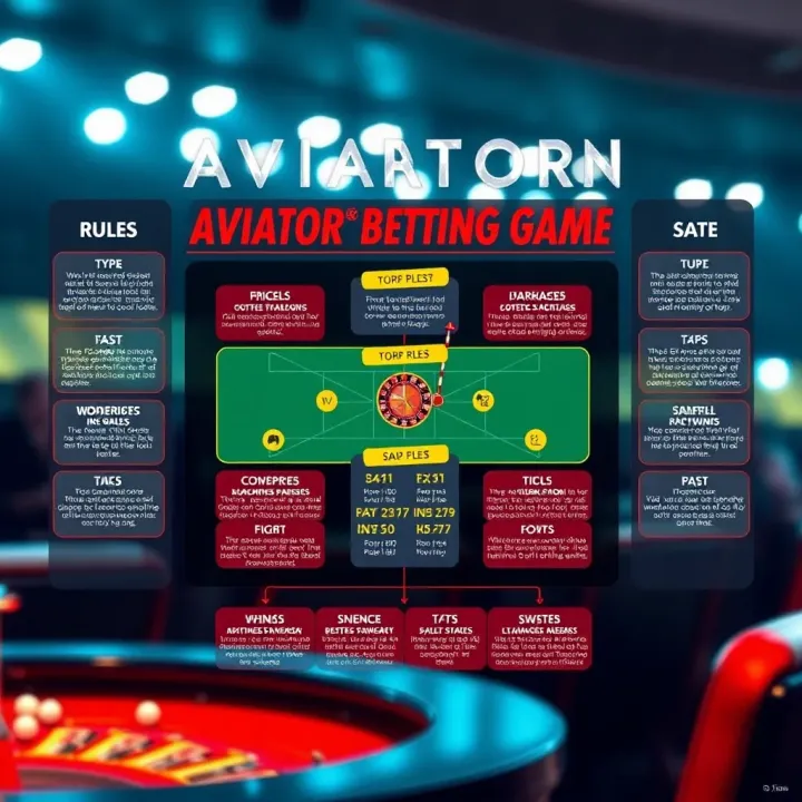 Diagram illustrating the rules and flow of the Aviator betting game