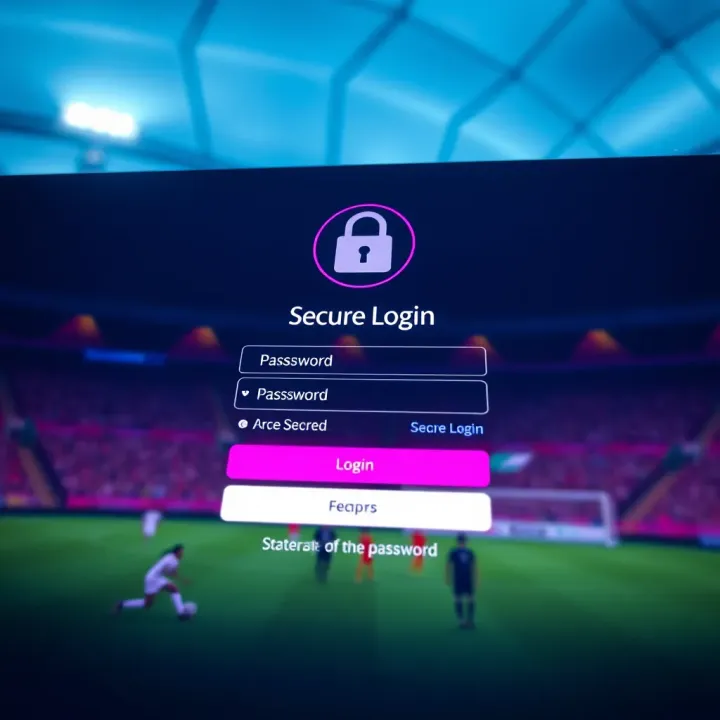 Secure login screen highlighting password and security features on Bet App