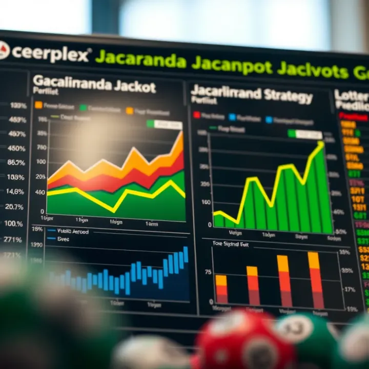 Strategic Insights for Predicting Cheerplex Jacaranda Jackpot Outcomes Graph and charts depicting lottery prediction trends and strategies