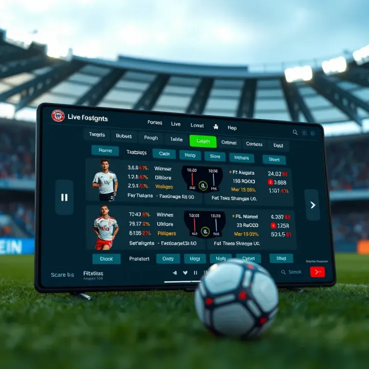 Overview of Live Football Score Features on Popular Sports Platforms User interface displaying live football scores and match statistics on sports platforms