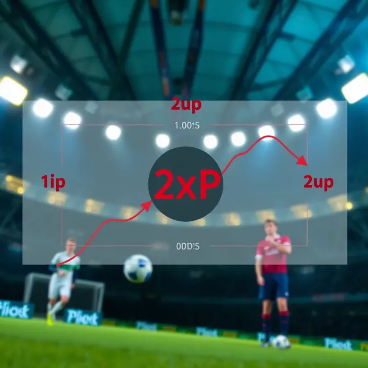 Diagram showing the flow of a 2up bet with progressive odds and potential outcomes for sports betting