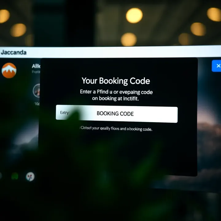 How to Enter Your Booking Code on Jacaranda