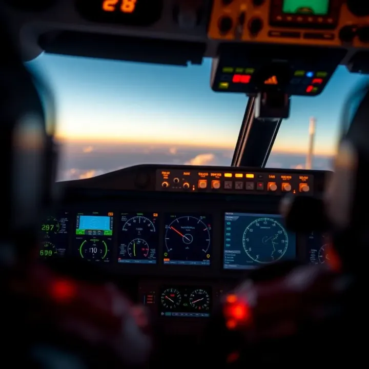 Screenshot of Jacaranda Aviator Demo interface showcasing flight controls and dashboard