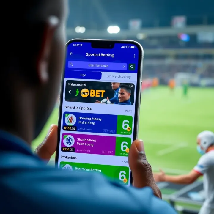 Jacaranda Bet app interface displaying sports betting options tailored for Nigerian users