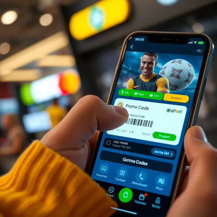 User entering promo code on Jacaranda Bet mobile app interface