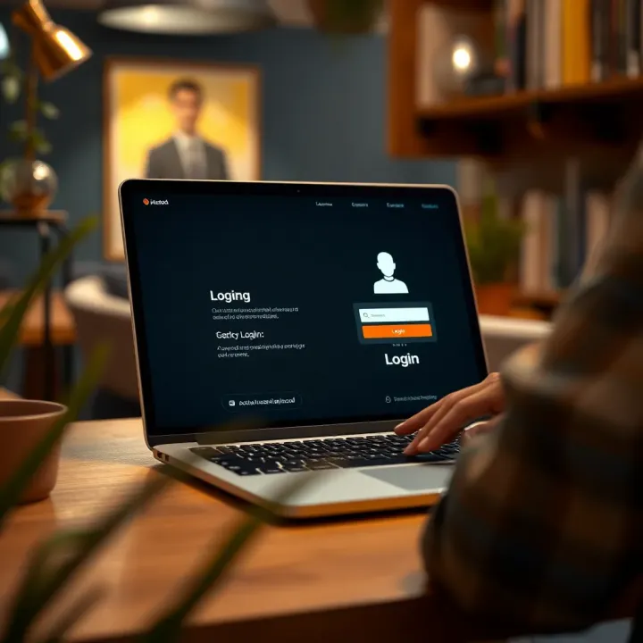 User logging into Jacaranda digital platform on a laptop screen