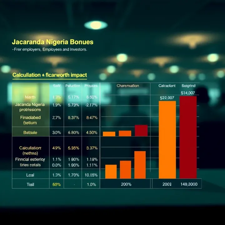 Chart showing calculation method of Jacaranda Nigeria bonuses and their financial impact