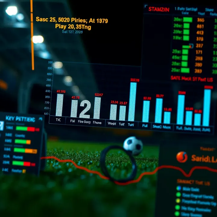 Data visualization of key player statistics and strategic betting advice