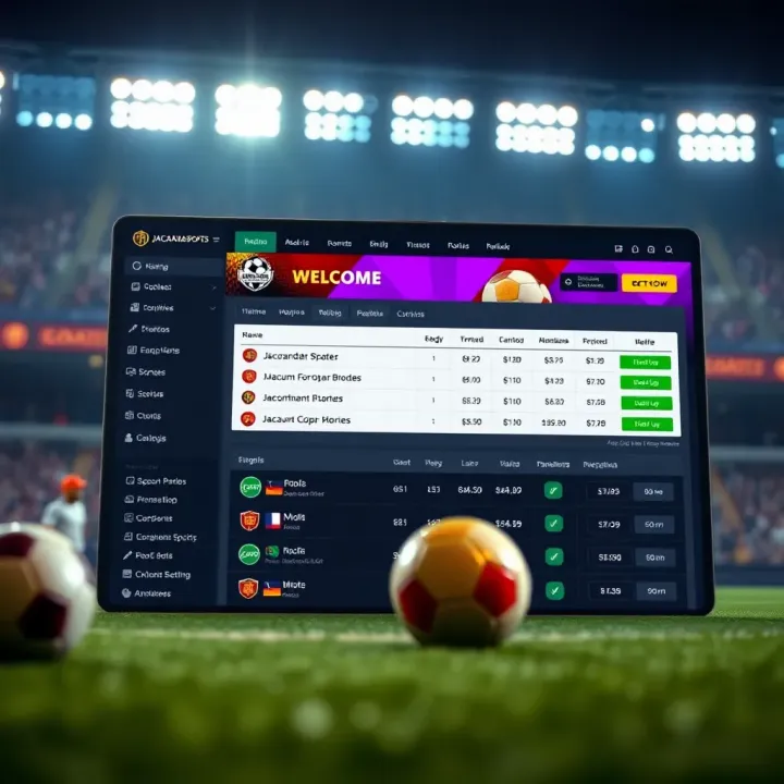 Online sports betting platform interface displaying welcome bonus details and betting options