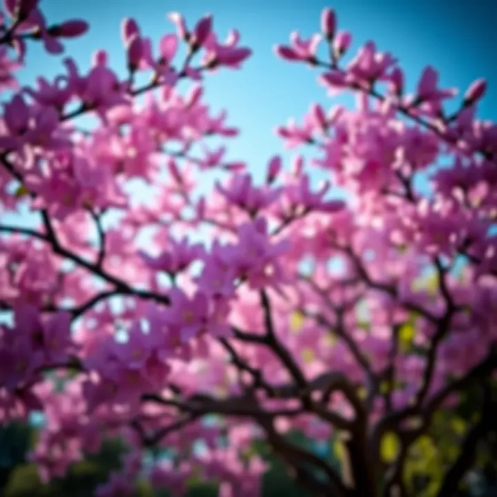 Colorful Jacaranda tree with purple blossoms symbolizing the game's vibrant theme
