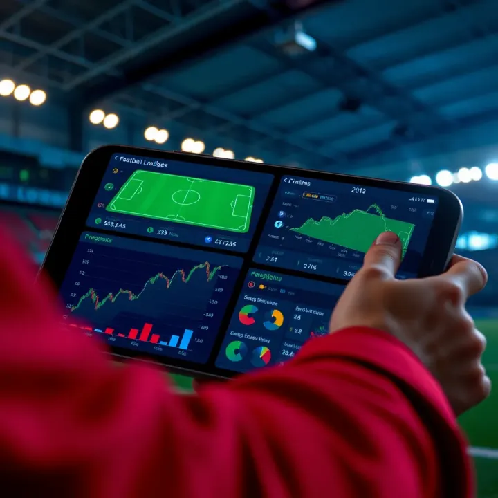 Effective Strategies to Enhance Football Betting Accuracy Football betting strategies illustrated with charts, odds, and match highlights on a sports app