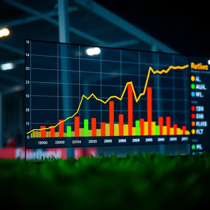 Analyzing Football Team Performance Trends Graph showing football team performance trends over recent matches