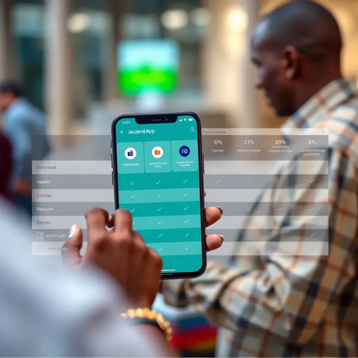 Comparison chart highlighting Jacaranda app features against competing digital platforms in Nigeria