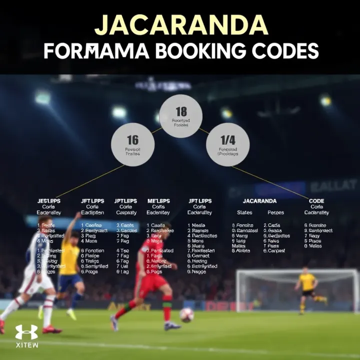 Diagram illustrating Jacaranda booking codes and their meaning in football betting